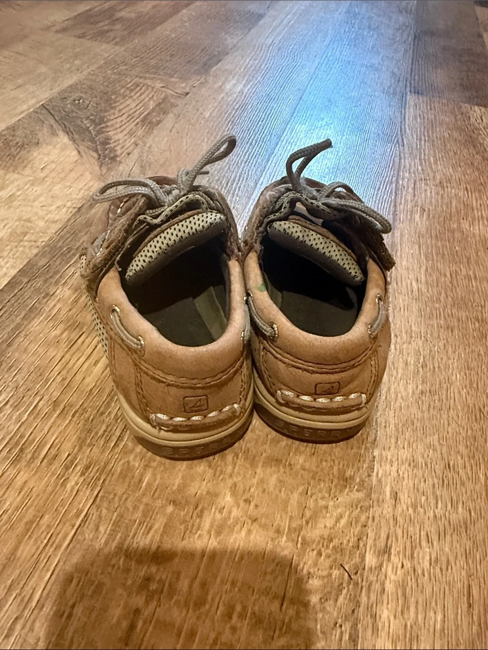 Brown Kids Suede Sperry Shoes - Size 7